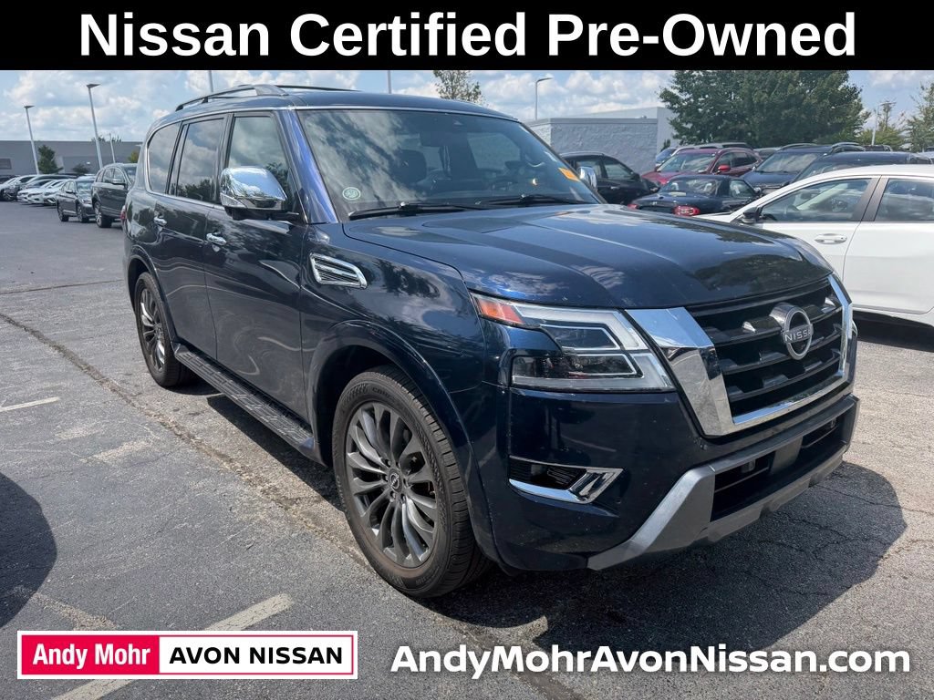 Certified 2023 Nissan Armada Platinum w/ Captain's Chairs Package