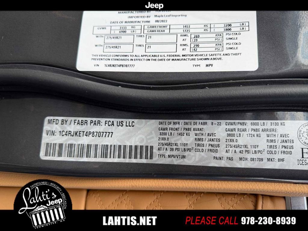 Used 2023 Jeep Grand Cherokee L Summit image 19