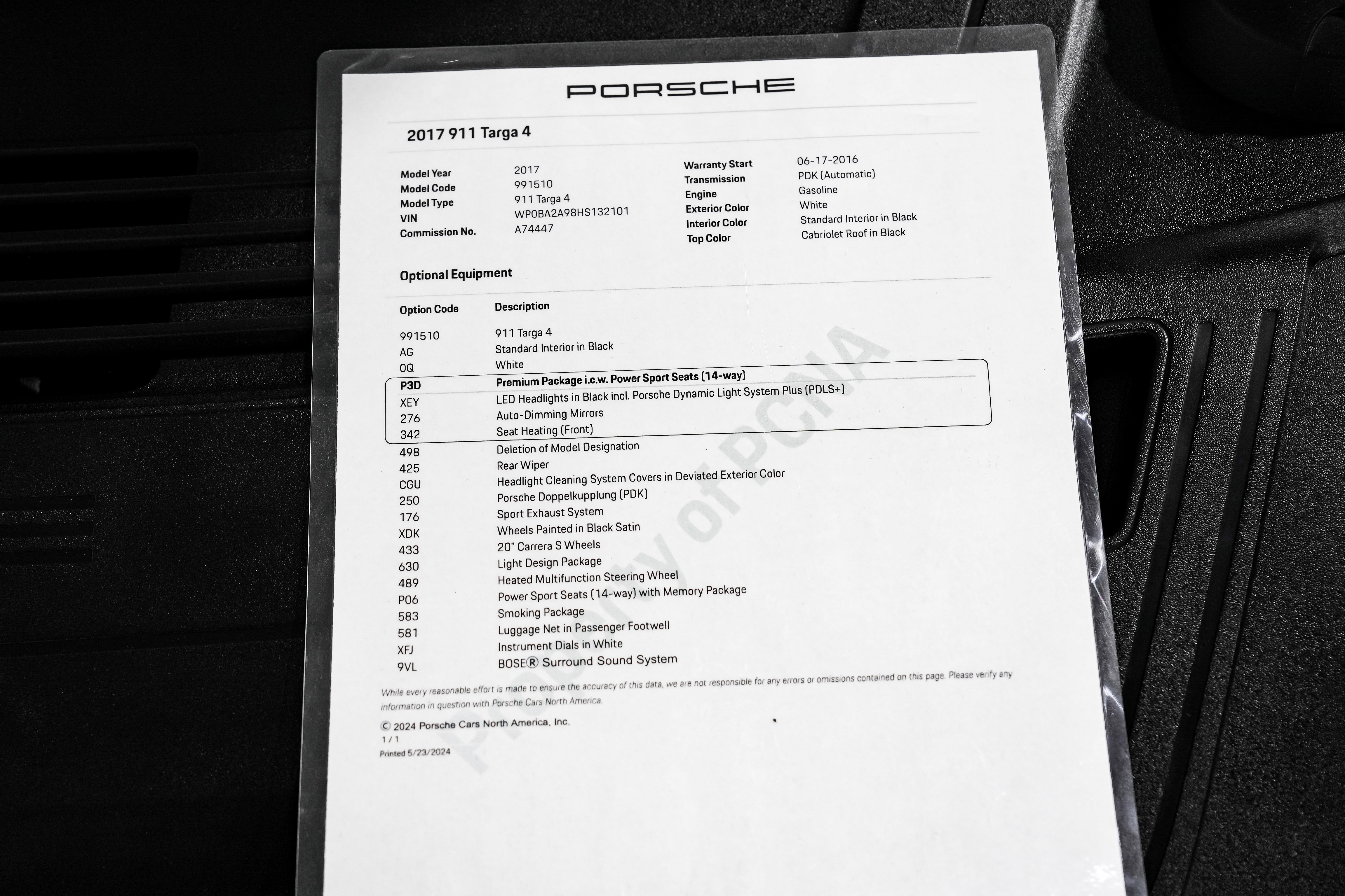 Used 2017 Porsche 911 Targa 4 image 2