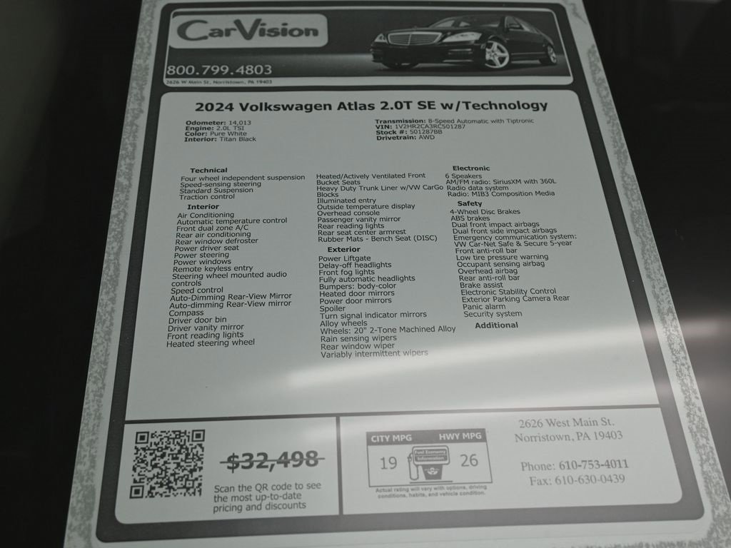 Used 2024 Volkswagen Atlas SE image 39