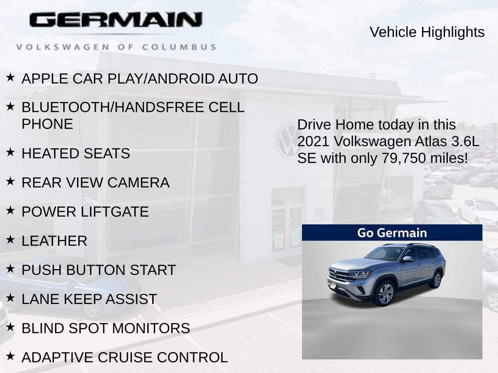 Used 2021 Volkswagen Atlas SE AWD/4WD image 5