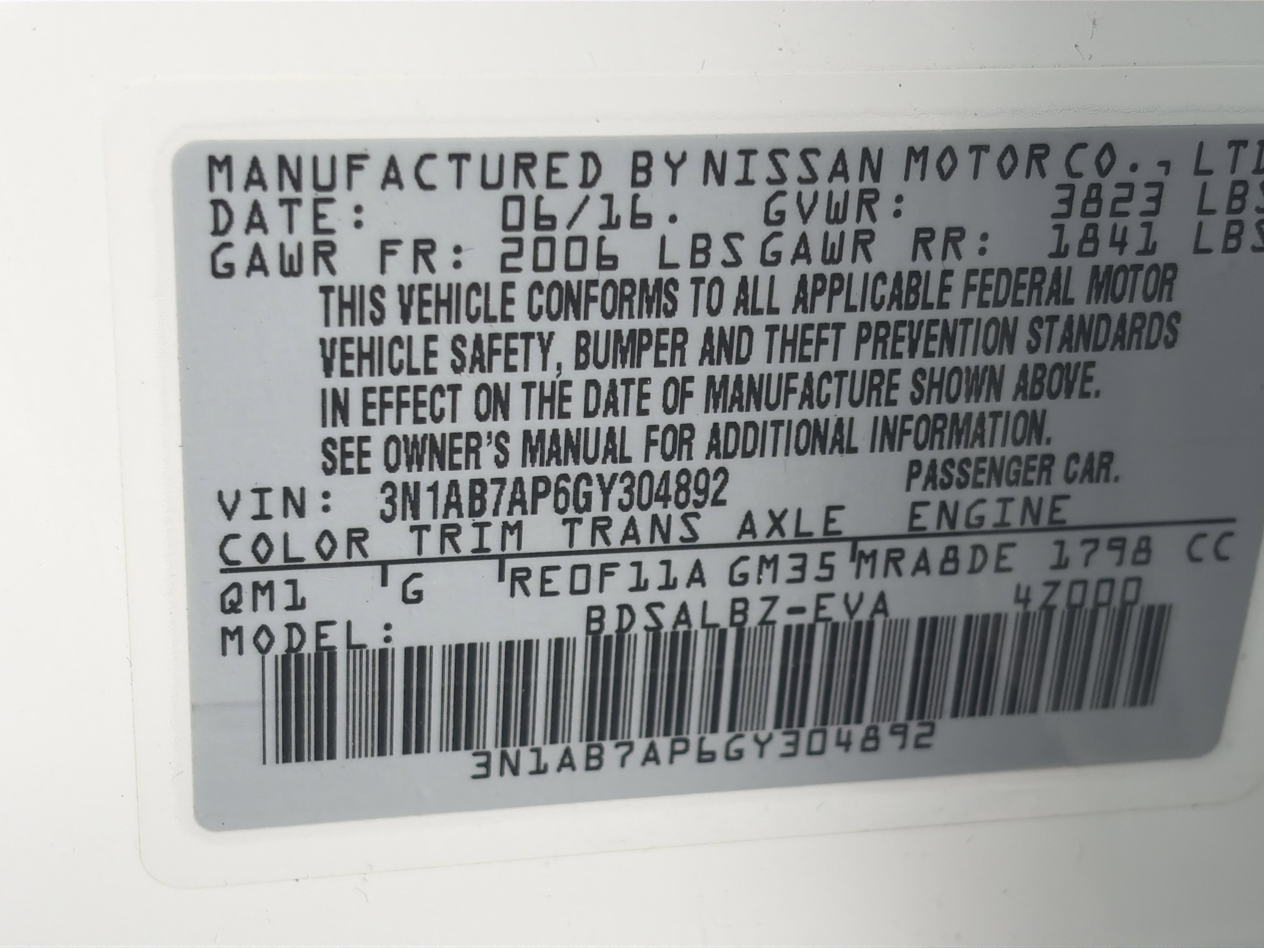 Used 2016 Nissan Sentra S FWD image 32