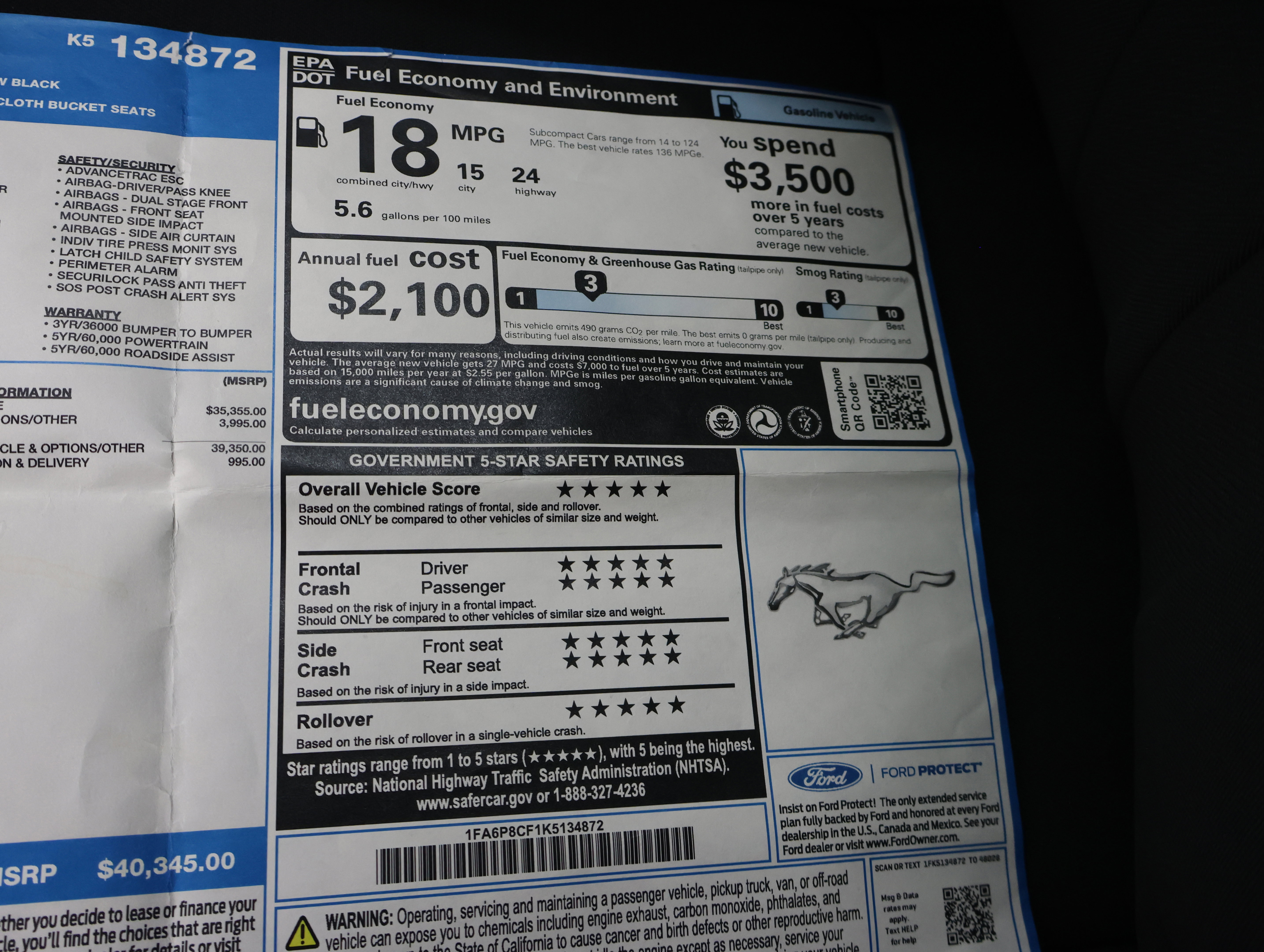 Used 2019 Ford Mustang GT w/ GT Performance Package image 53