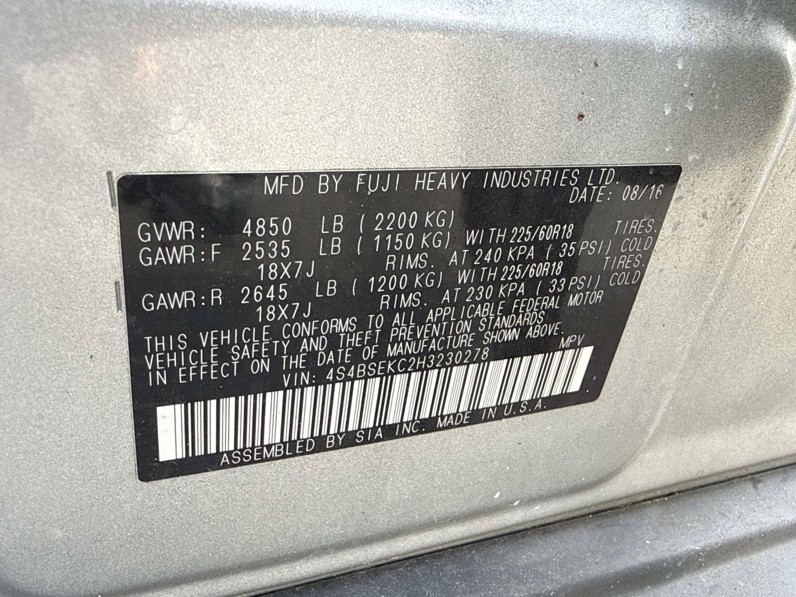 Used 2017 Subaru Outback 3.6R Limited AWD/4WD image 35