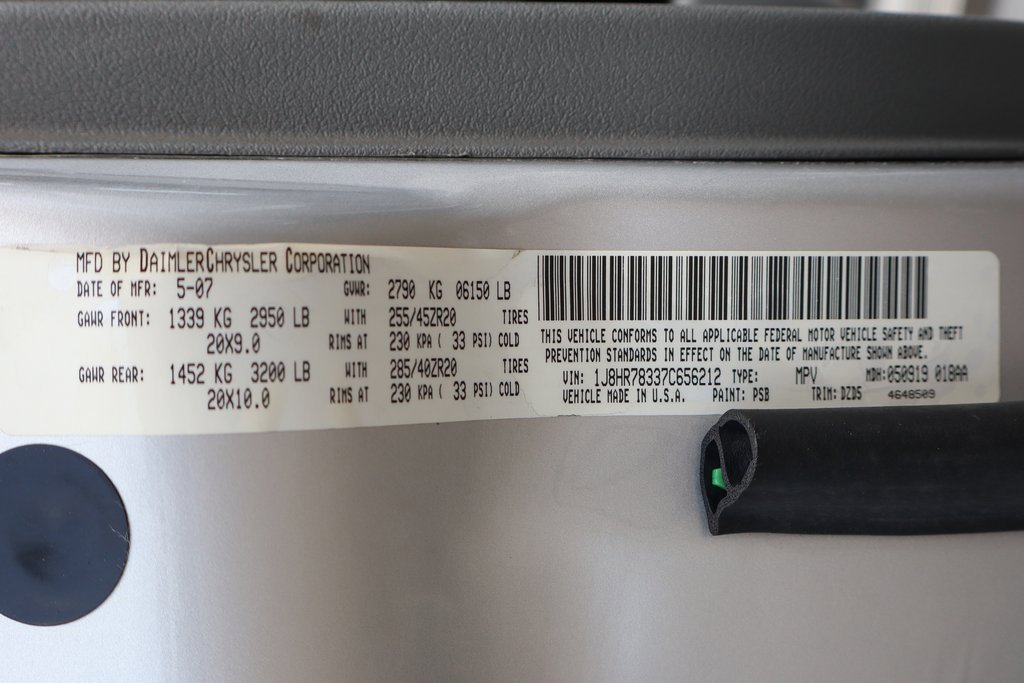 Used 2007 Jeep Grand Cherokee SRT8 w/ SRT Option Group I image 48