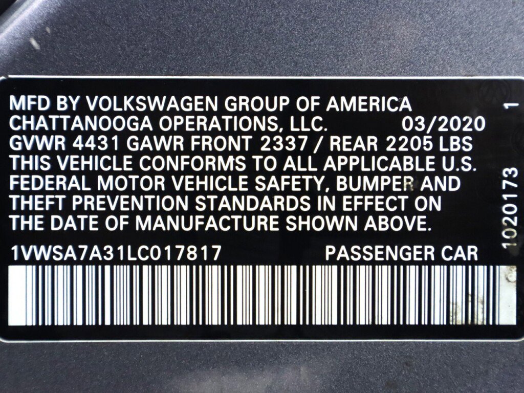 Used 2020 Volkswagen Passat 2.0T SE image 39