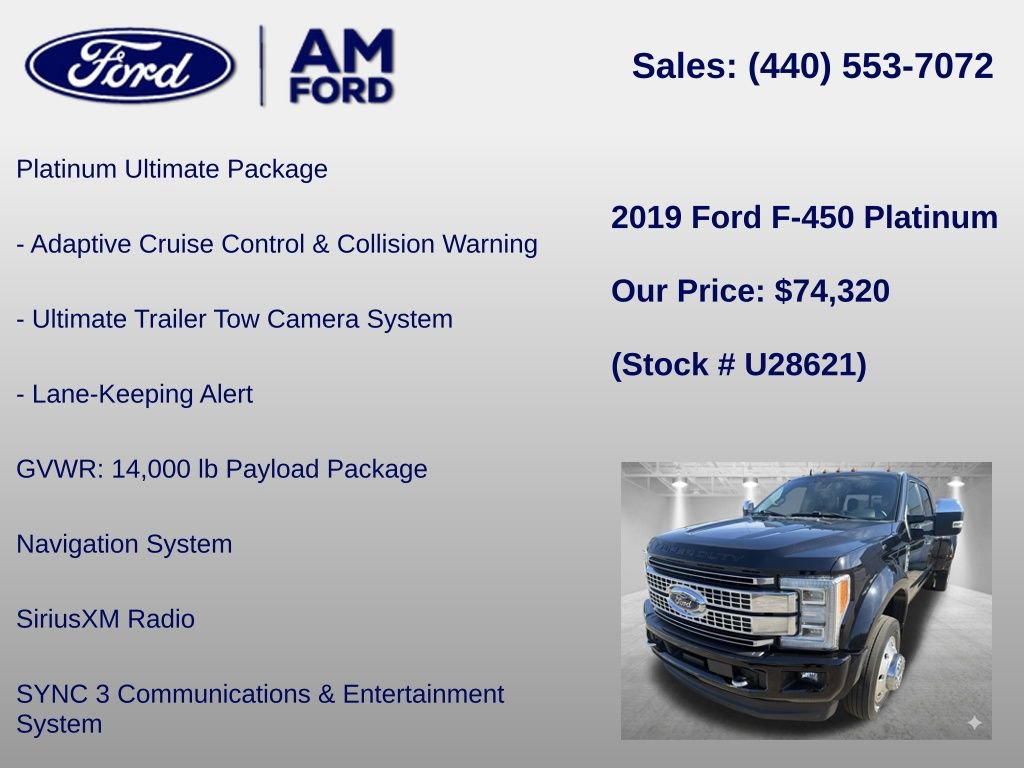 Used 2019 Ford F450 Platinum w/ Platinum Ultimate Package AWD/4WD image 12