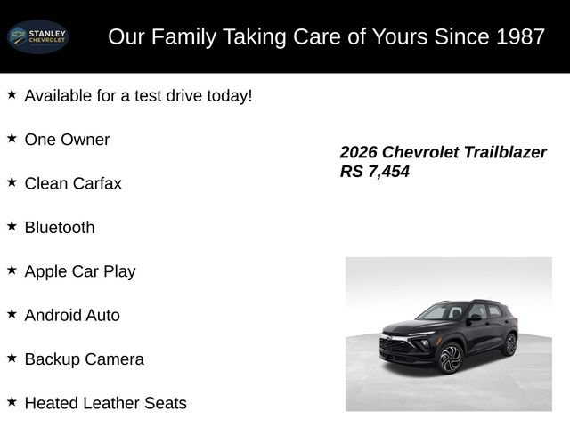 Used 2026 Chevrolet TrailBlazer RS w/ Convenience Package AWD/4WD image 9