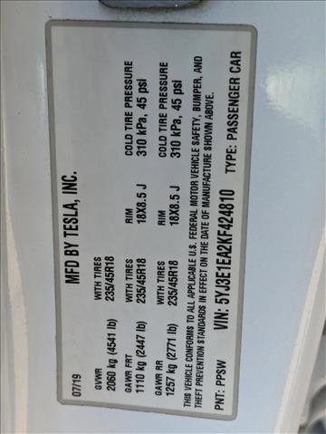 Used 2019 Tesla Model 3 Standard Range Plus image 20