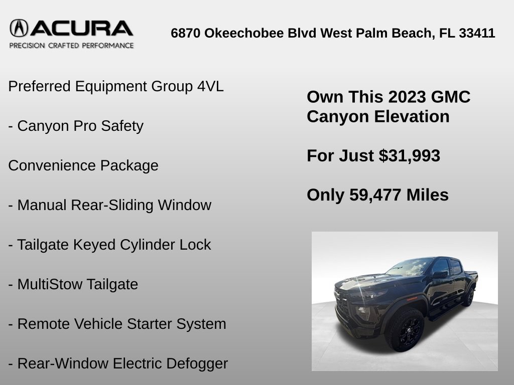 Used 2023 GMC Canyon Elevation w/ Convenience Package AWD/4WD image 6