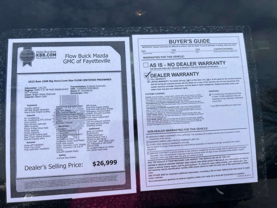 Used 2023 RAM 1500 Big Horn image 33