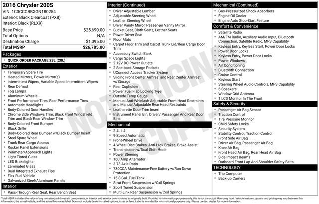 Used 2016 Chrysler 200 S FWD image 10