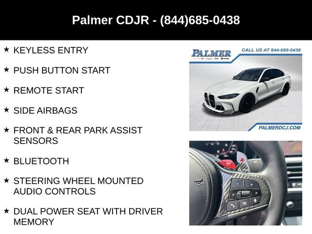 Used 2022 BMW M3 Competition w/ M Carbon Exterior Package AWD/4WD image 12