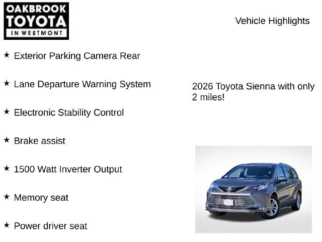 New 2026 Toyota Sienna Limited FWD image 8