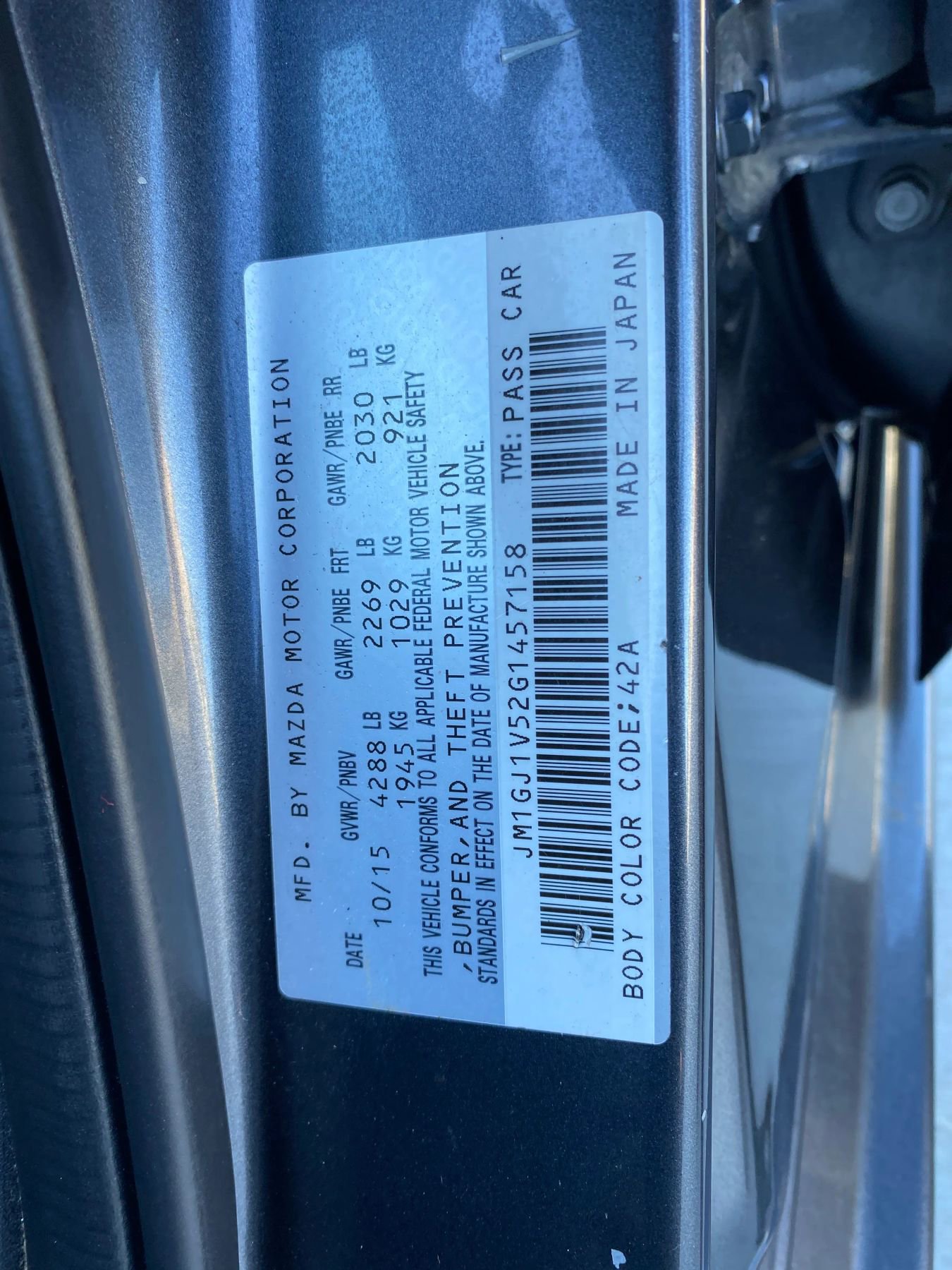 Used 2016 MAZDA MAZDA6 Touring image 13