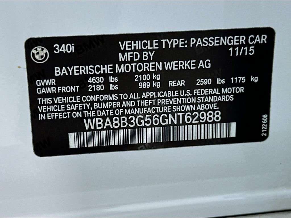 Used 2016 BMW 340i Sedan RWD image 33