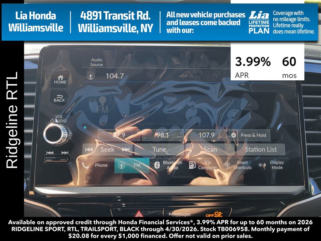 New 2026 Honda Ridgeline RTL image 22