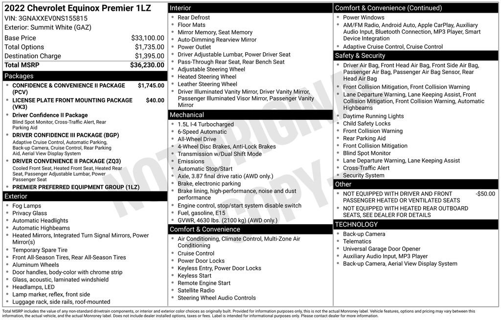 Used 2022 Chevrolet Equinox Premier image 2