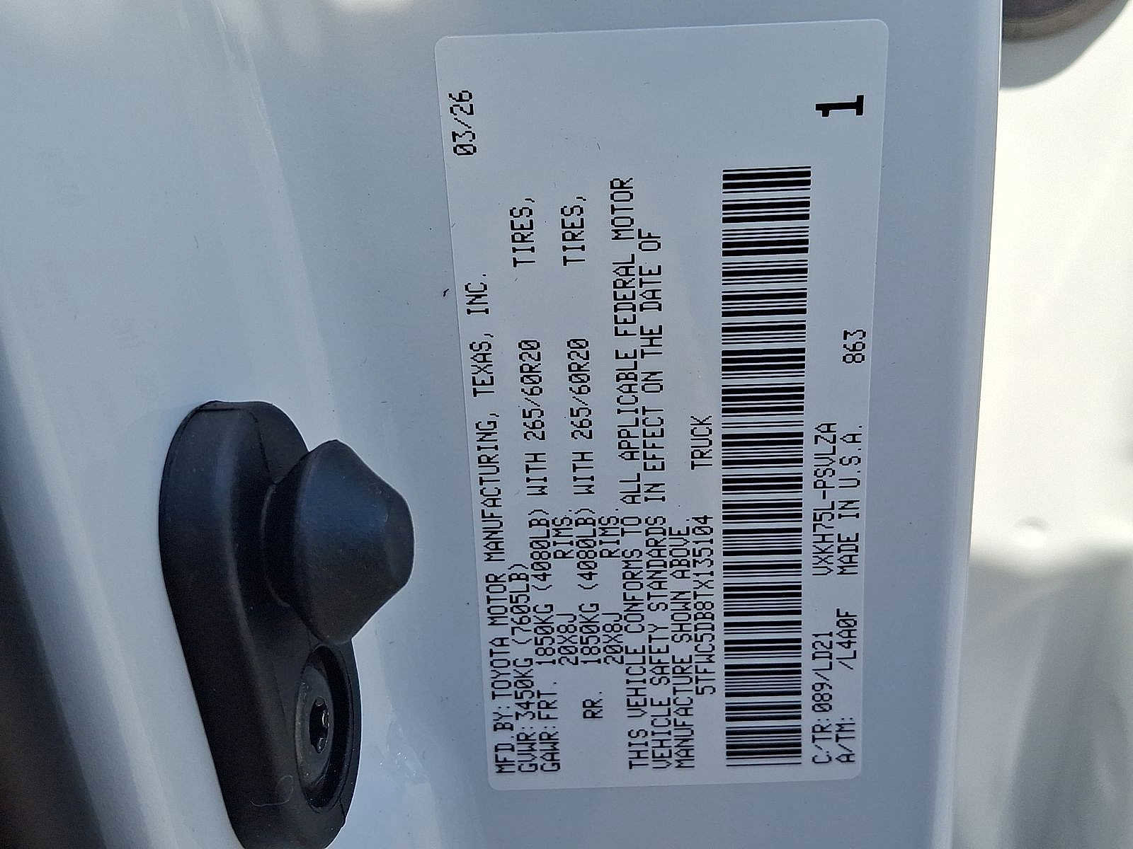 New 2026 Toyota Tundra Limited image 18