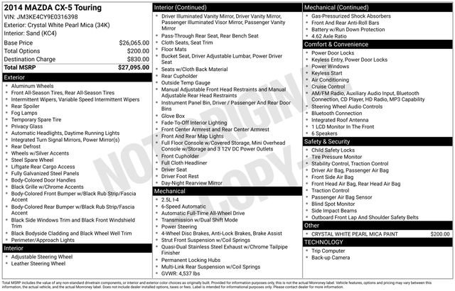 Used 2014 MAZDA CX-5 Touring image 5