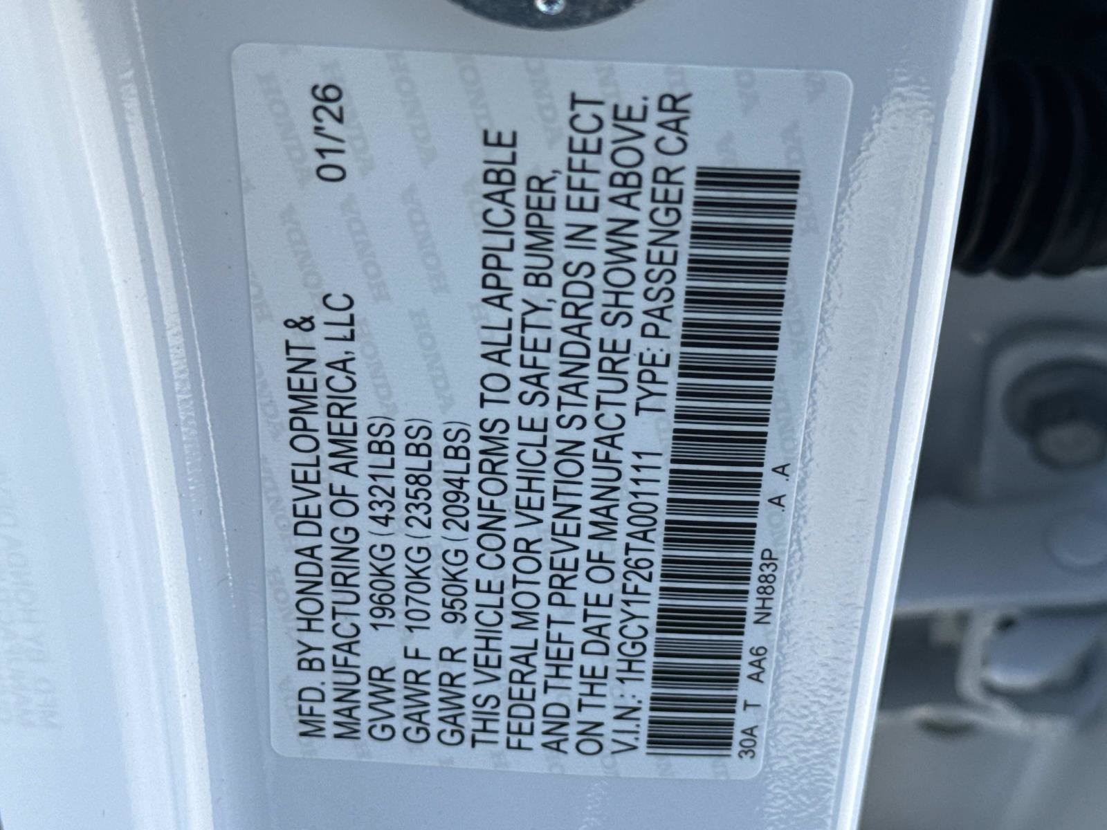 New 2026 Honda Accord LX image 25