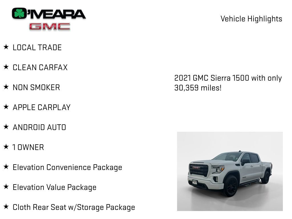 Used 2021 GMC Sierra 1500 Elevation image 7