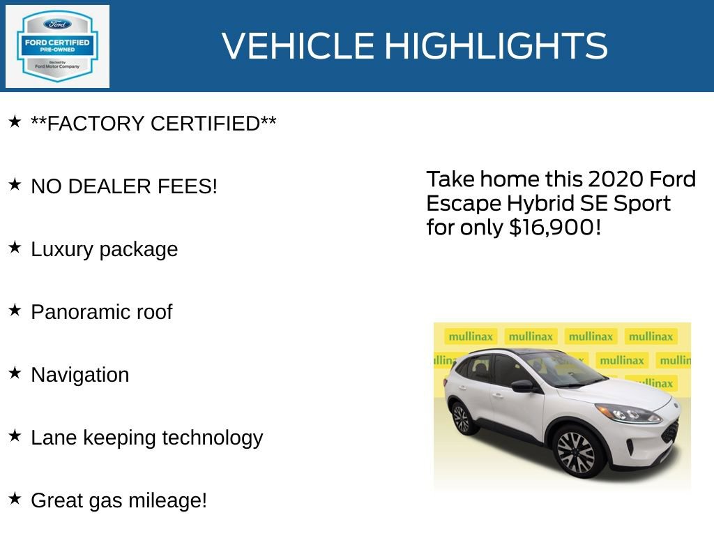 Used 2020 Ford Escape SE Sport image 12
