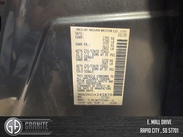 Used 2020 Nissan Murano Platinum image 30