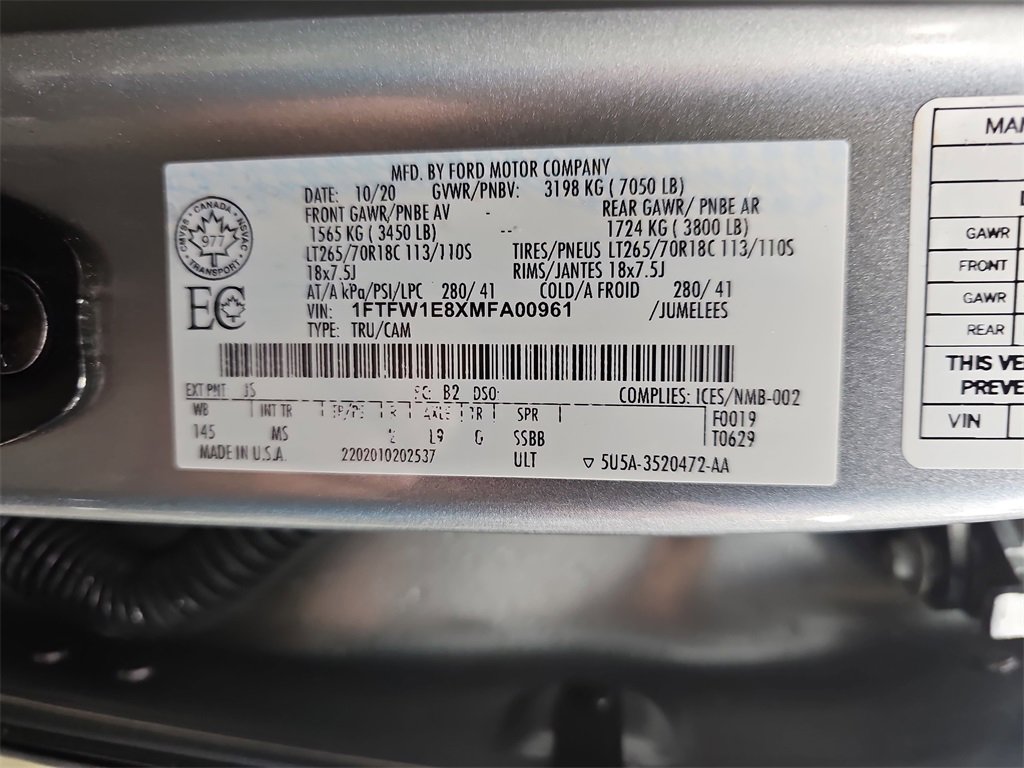 Used 2021 Ford F150 XLT w/ Equipment Group 301A Mid image 34