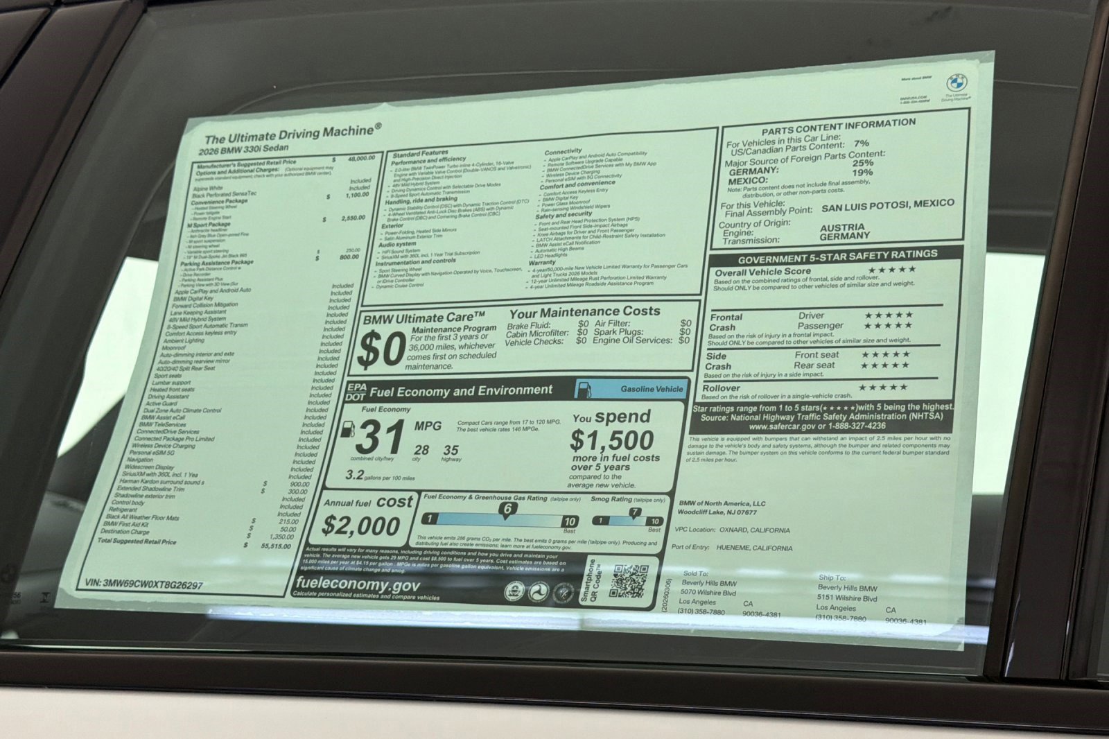 New 2026 BMW 330i Sedan w/ M Sport Package image 29