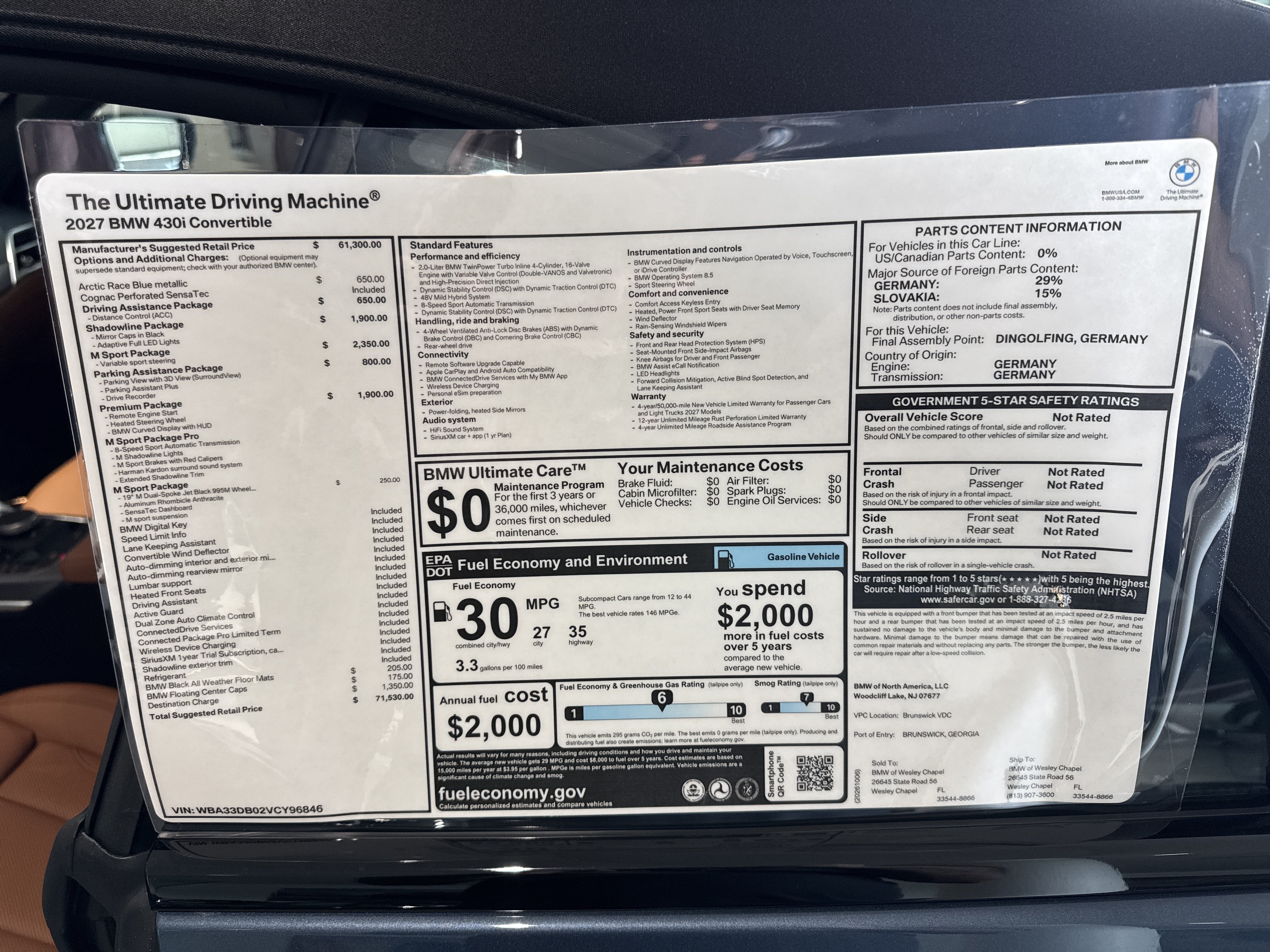 New 2027 BMW 430i Convertible w/ M Sport Package RWD image 25