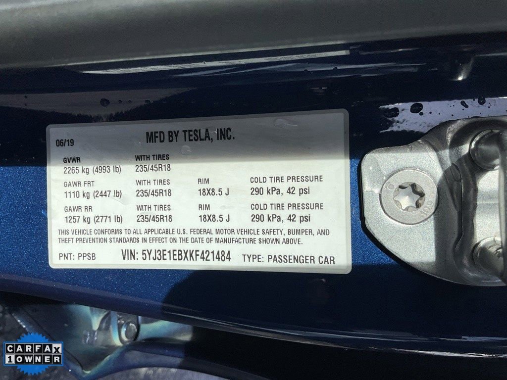 Used 2019 Tesla Model 3 Long Range AWD/4WD image 21