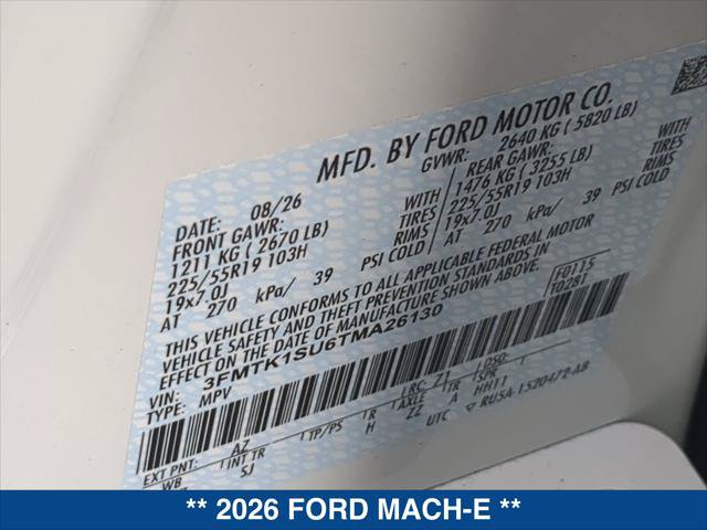 New 2026 Ford Mustang Mach-E Select w/ Comfort Package Lite AWD/4WD image 20