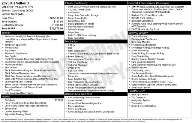 Certified 2025 Kia Seltos S image 35