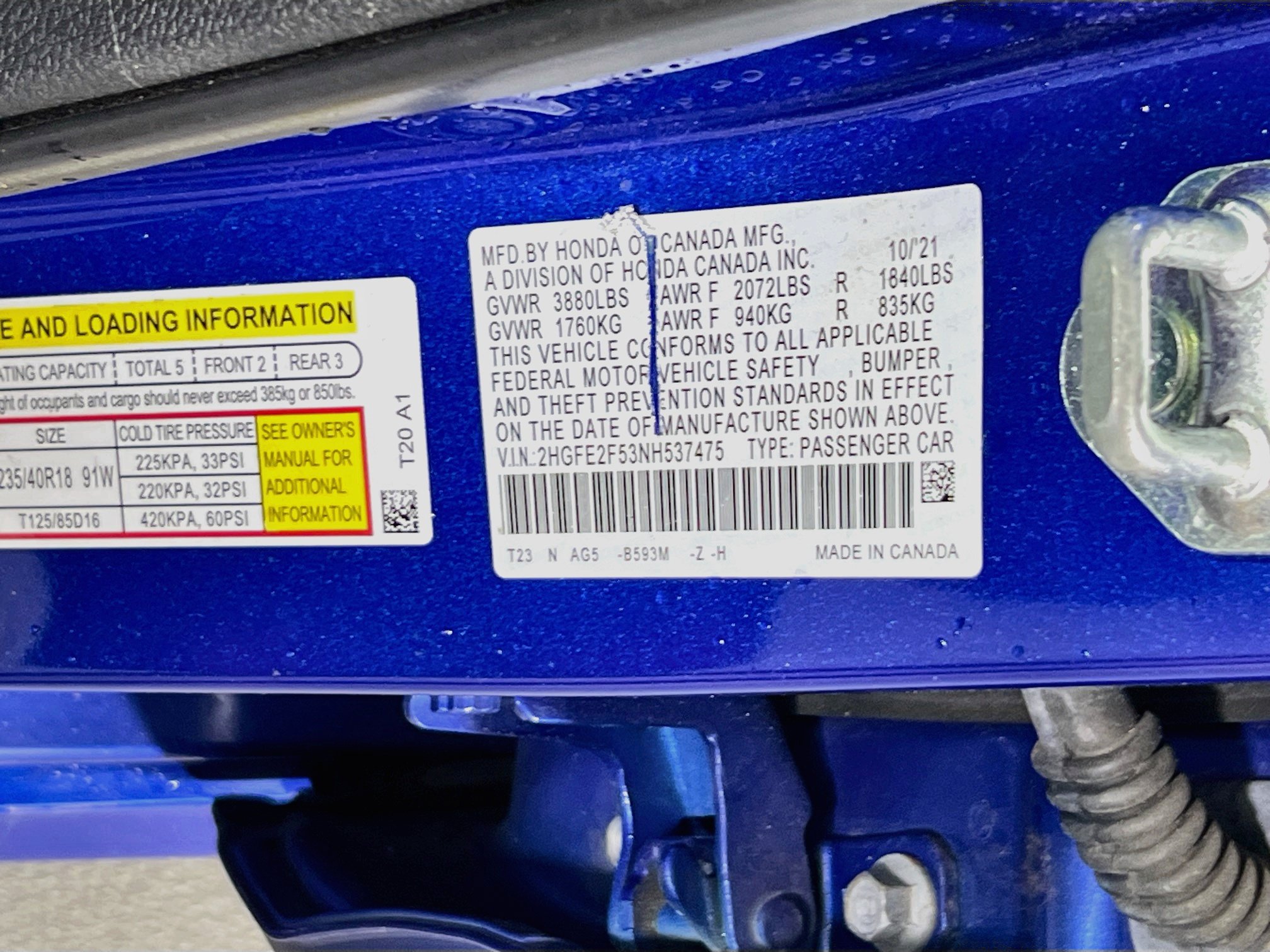 Used 2022 Honda Civic Sport image 29