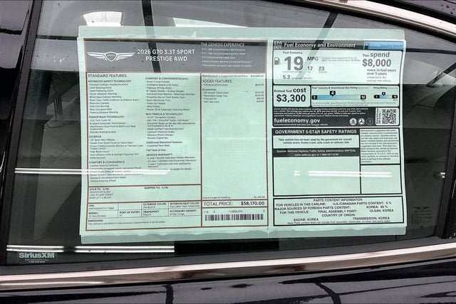 New 2026 Genesis G70 3.3T Sport Prestige AWD/4WD image 40