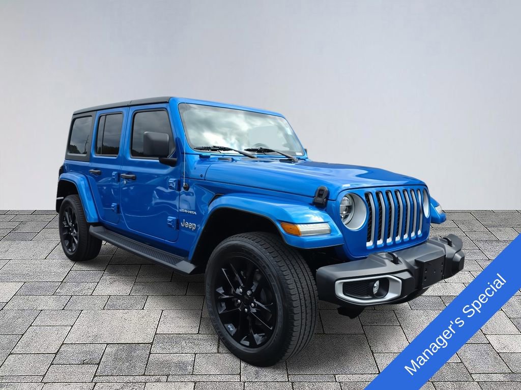 Used 2021 Jeep Wrangler Unlimited Sahara 4xe w/ Cold Weather Group image 1