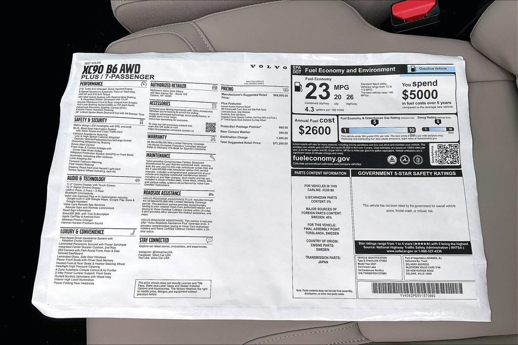New 2027 Volvo XC90 B6 Plus AWD/4WD image 15