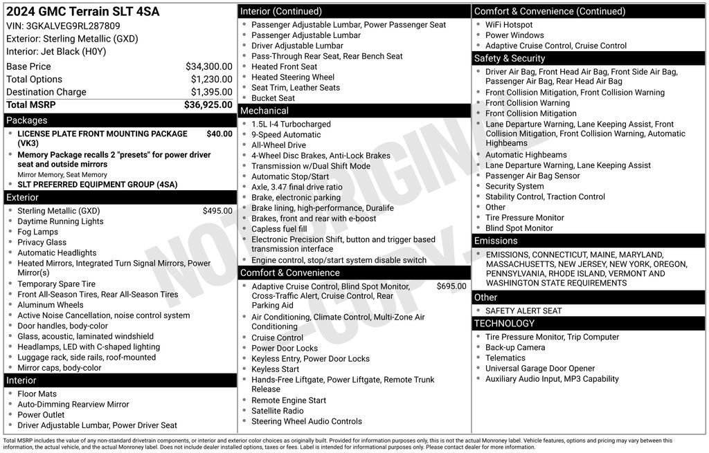 Used 2024 GMC Terrain SLT image 42