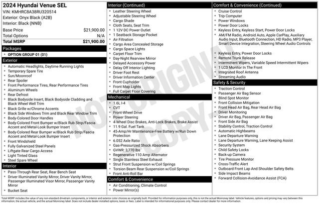 Used 2024 Hyundai Venue SEL image 9