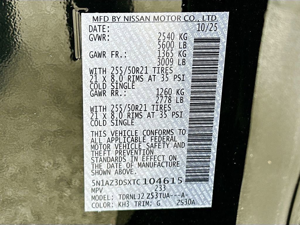 New 2026 Nissan Murano Platinum image 33