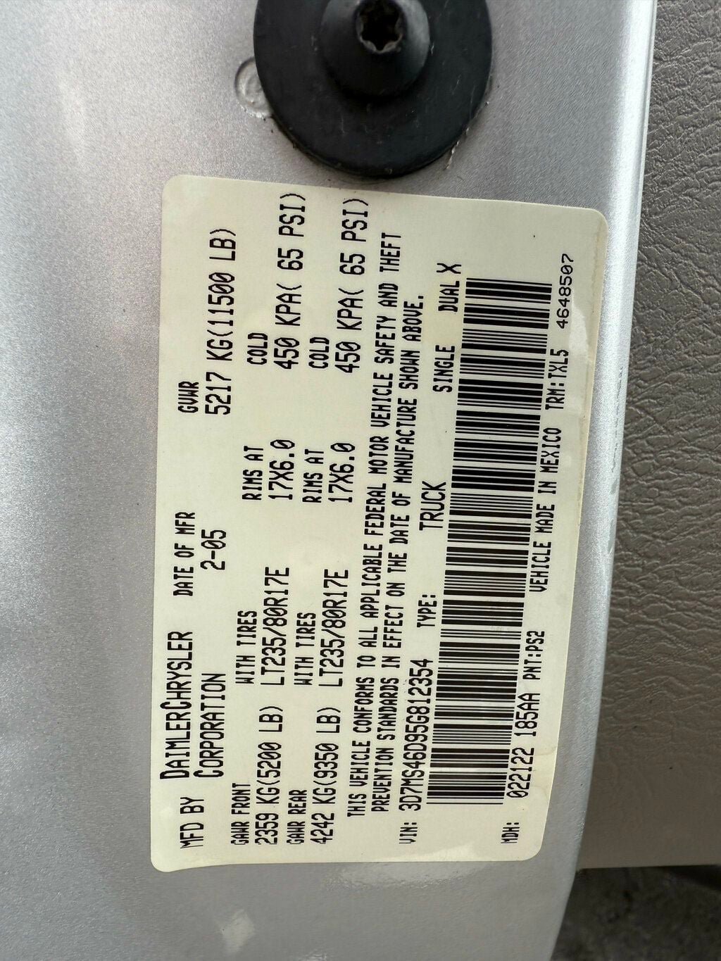 Used 2005 Dodge Ram 3500 Truck ST w/ Trailer Tow Group AWD/4WD image 26