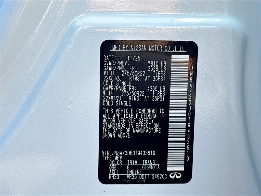 New 2026 INFINITI QX80 SPORT w/ Sport Exterior Package image 35