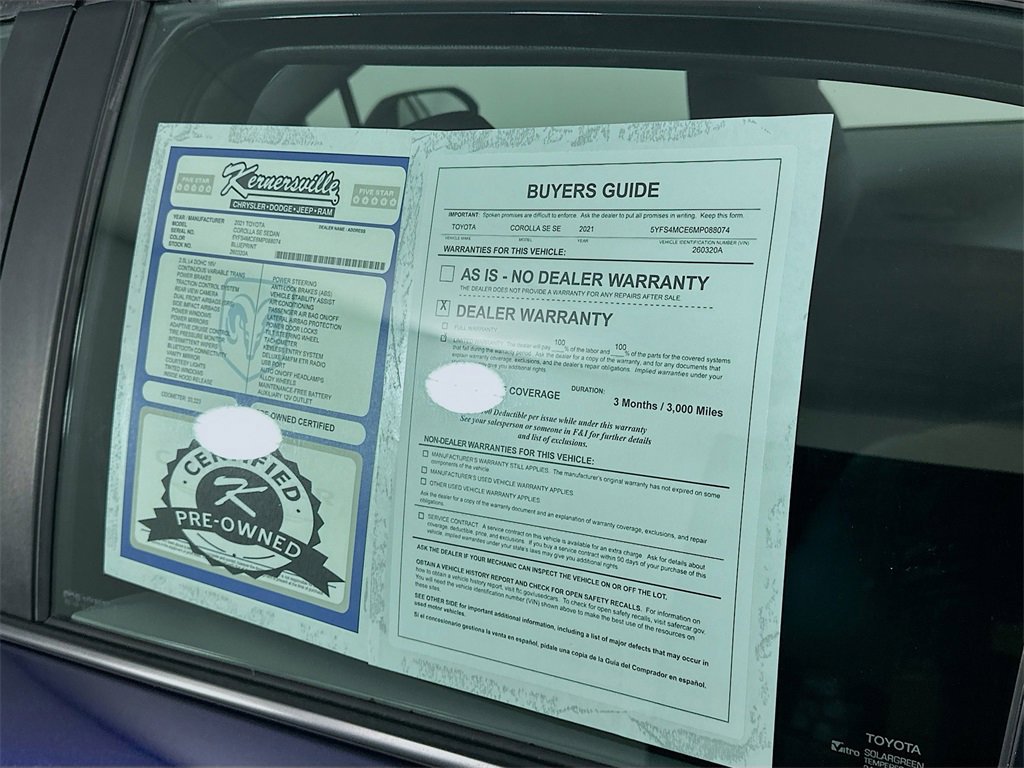 Used 2021 Toyota Corolla SE image 35