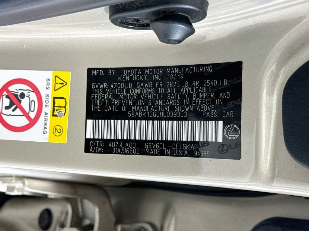 Used 2017 Lexus ES 350 w/ Accessory Package 2 FWD image 35