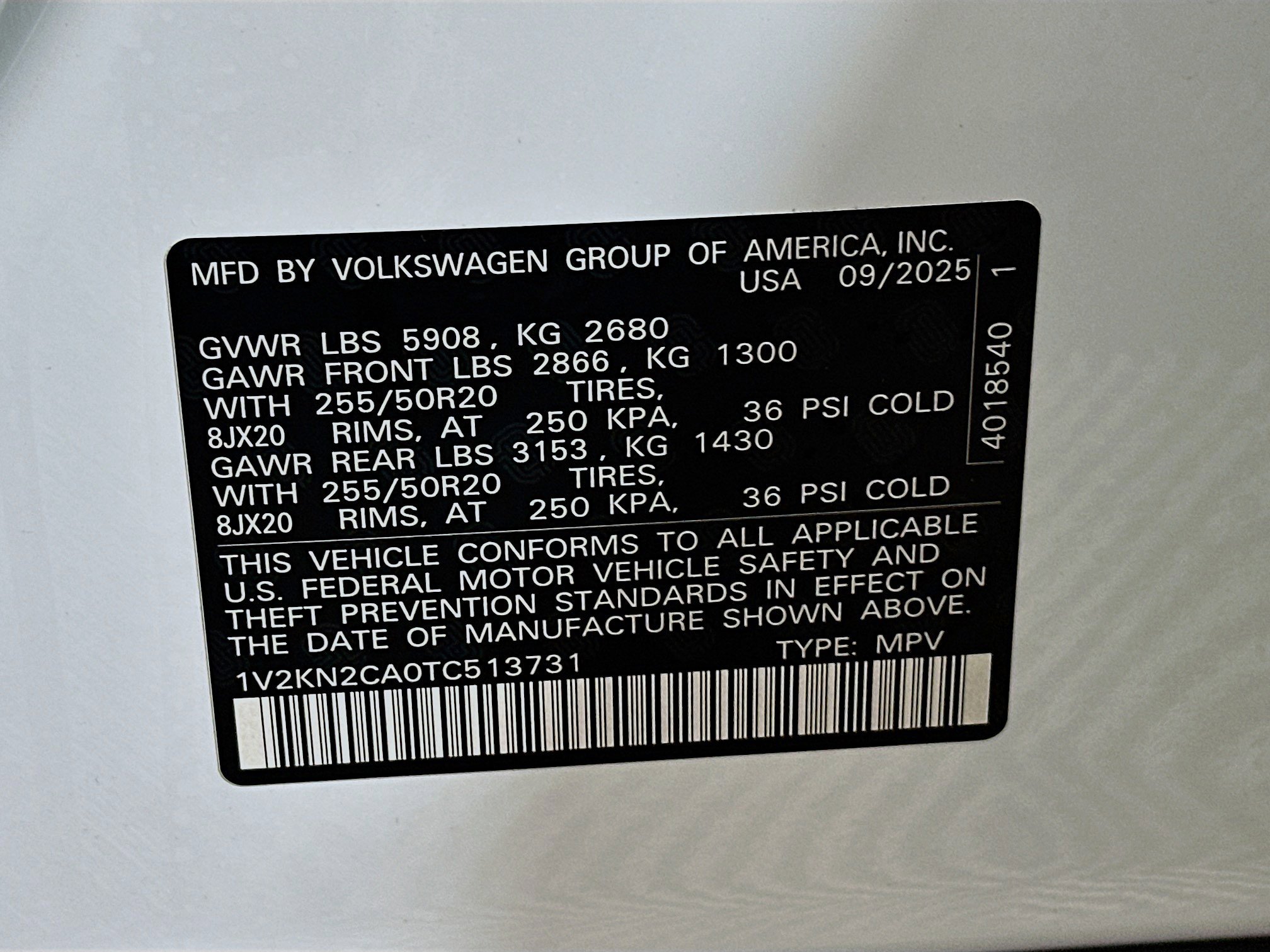 New 2026 Volkswagen Atlas SE image 32