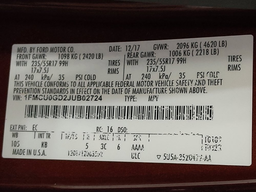 Used 2018 Ford Escape SE w/ SE Sync 3 Package FWD image 33