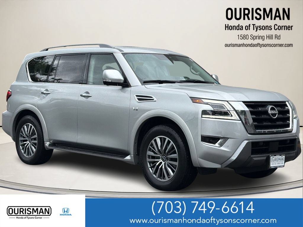 Used 2021 Nissan Armada SL w/ Captain's Chairs Package AWD/4WD image 1