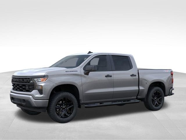 New 2026 Chevrolet Silverado 1500 Custom w/ Turbomax Blackout Package AWD/4WD image 2