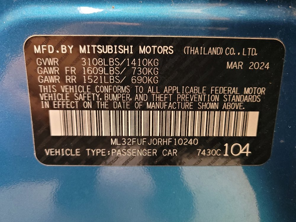 Used 2024 Mitsubishi Mirage G4 LE image 33